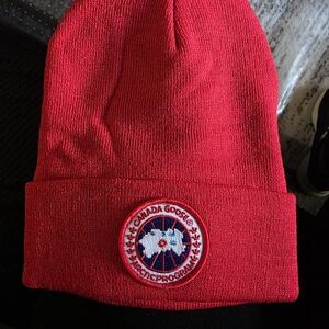 Canada Goose Red Beanie